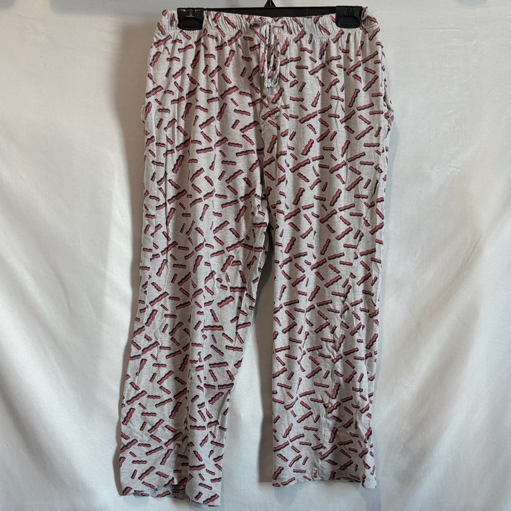 Cozy White and Red Pajama Pants LL47